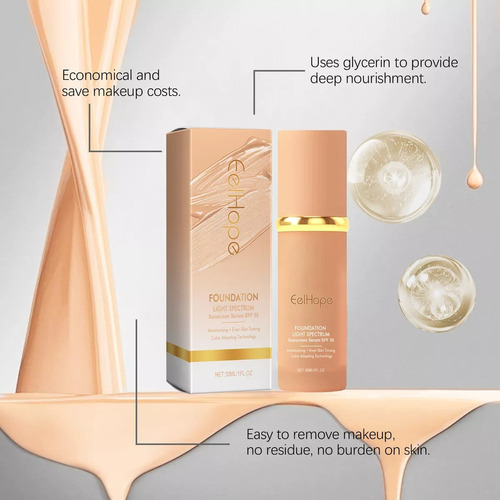 X Foundation 4 En 1, Corrector De Color De Espectro Medio,