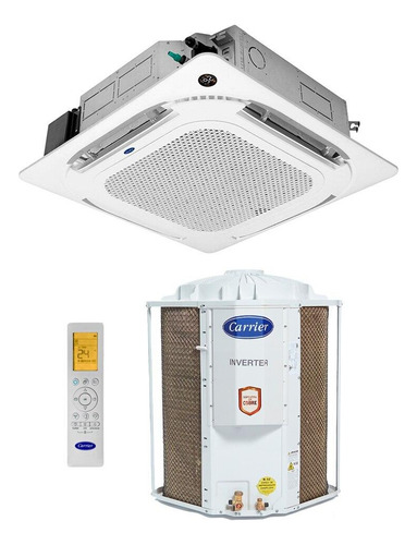 Carrier ar-condicionado split inverter cassete 36000 connect frio 220v