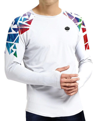 Upf 50+ Sun Protect Polera Para Hombre Ligera Manga Raglán