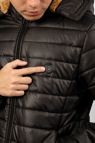 Imagen 6 de 10 de Campera Con Sistema De Calentador Usb