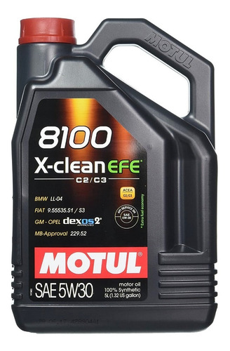 Aceite Motul 8100 X-clean Efe 5w-30