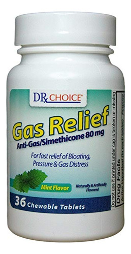 Dr. Elección Gas Relief Anti-gas / Simeticona 80 Mg 36 Compr