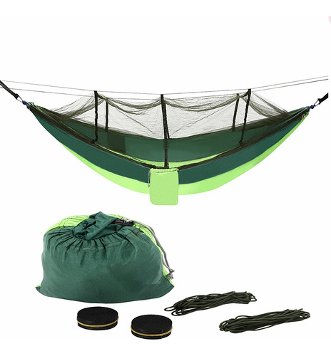 Hamaca Portátil Para Camping Con Mosquitera Transpirable
