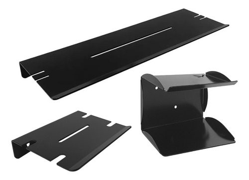 Accesorios De Baño Pared X3 Piezas Acero Inoxidable Negro