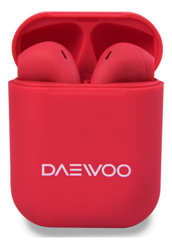 Auricular Inalámbrico Bluetooth 5.0 Tws Daewoo Prix Red Color Rojo