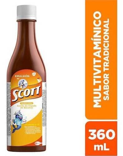 Emulsión De Scott Tradicional Vitaminas A Y D X 360 Ml