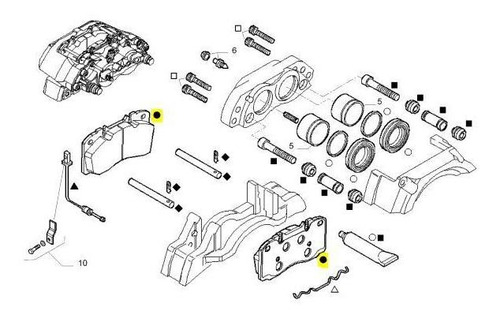 Imagen 2 de 4 de Pastillas Delanteras Del Freno Iveco 42555669