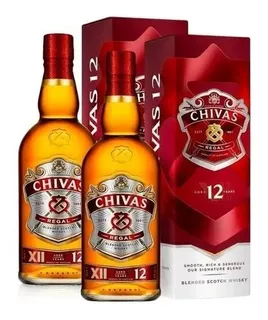 Chivas Regal 12 Años Whisky Escocés 2 Botellas De 750 Ml