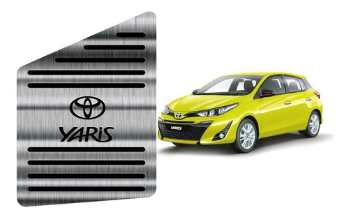 Descanso De Pé Aço Inox Premium Toyota Yaris 2012 A 2019