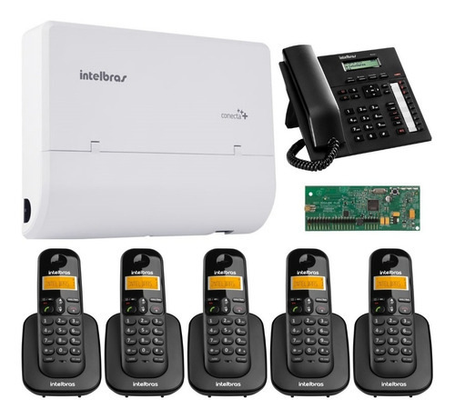 Kit Pabx 2 X 4 X5 Telefonia Consultorio Escritorio Empresas