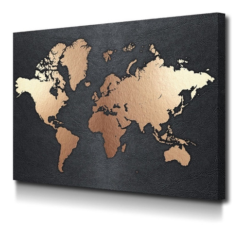 Cuadro Mapamundi Mapas Del Mundo En Lienzo Foto Canvas