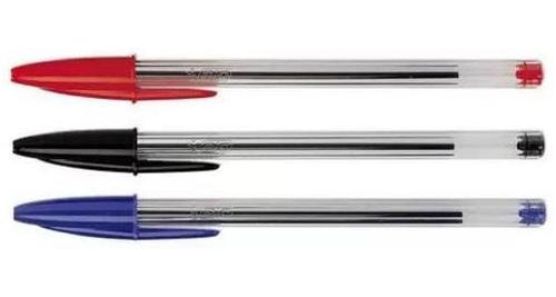 Kit Caneta Bic Cristal Dura+ 1.0mm Az,pt,vm C/ 3 Cores