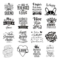 Comprar Calcos Frases Para Frascos Mermelada Vasos Vidrios Yogurt