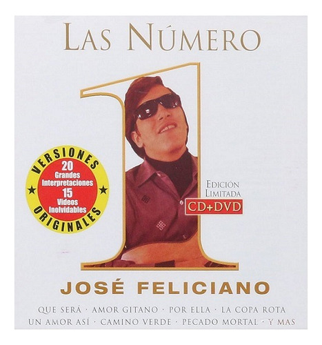 Cd+dvd Jose Feliciano / Las Numero 1 Edicion Limitada (2006)