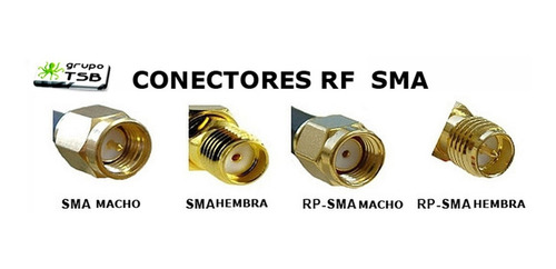 Pigtail Rp-sma/macho A Rp-sma/hembra 5 Mts.