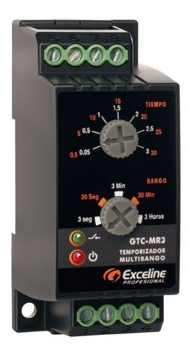 Rele Temporizador Multirango Exceline Multivoltaje Gtc-mr3