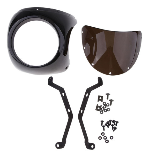 Parabrisas De De Faro De Motocicleta Negro