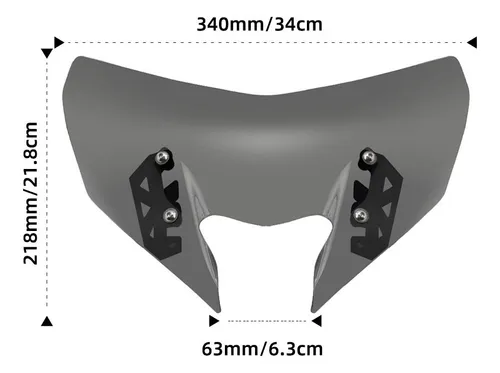 Parabrisas Delantero De Motocicleta, Para Yamaha Mt-09 Fz-09