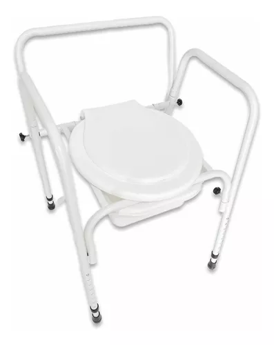  Inodoro portátil para adultos, para acampar, para ir al baño,  inodoro de emergencia extra alto para automóvil, polvo de caca con bolsa de  basura con inodoro plegable con tapa, asiento de