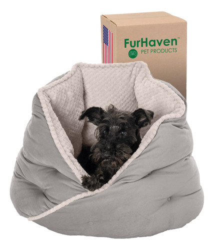 Furhaven Cama Para Mascotas, Para Gatos Y Perros Pequeños,.