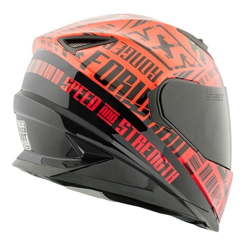 Imagen 4 de 4 de Casco Speed And Strength Ss1310 Fast Forward Negro