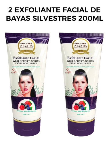 2 Exfoliante Facial De Bayas Silvestres 200ml