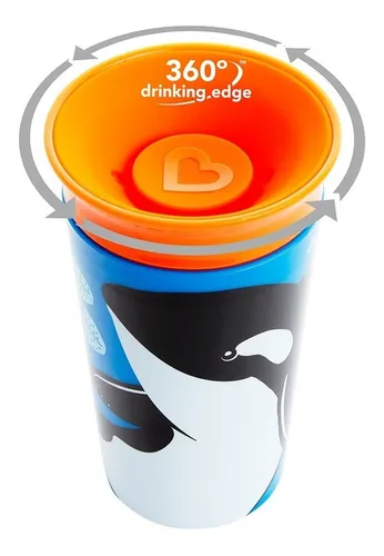 Vaso Miracle Cup 9 Oz Animal Munchkin Orca - B17422