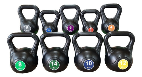 Pesas Rusas Bsfit Kettlebell Plastica 8kg Fitness Mancuerna