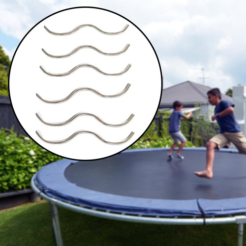 6 Piezas En Forma De W Doble Trampolín Resortes Gancho