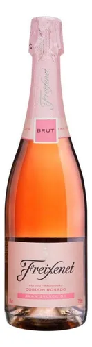 Espumante Espanhol Rosé Brut Gran Selección Cordon Rosado Freixenet Garnacha Trepat Cava Garrafa 750ml