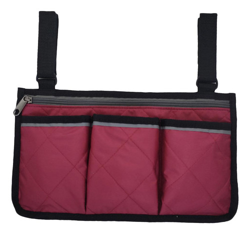 Andador De Cadeira De Rodas Bolsa Lateral Vinho Vermelho