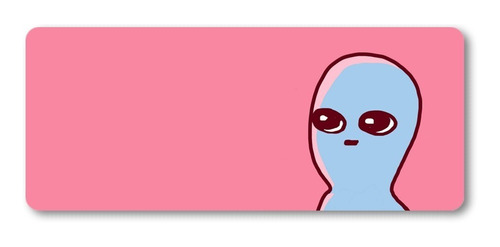 Mousepad Xxl 80x30cm Cod.087 Alien Simple Rosa