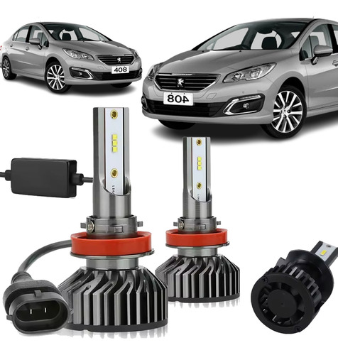 Lampara Cree Led Peugeot 408 Auxiliar Antinieblas Canbus