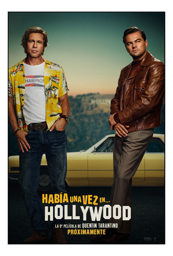 Póster Había Una Vez En Hollywood Personajes Brad & Leo