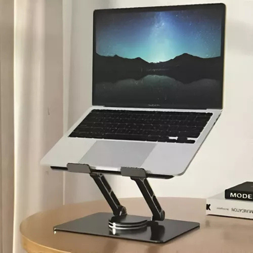 Suporte De Mesa 360° Para Notebook Tablet Dobrável Alumínio