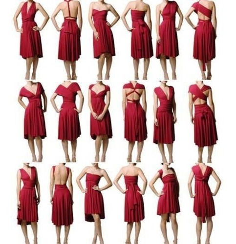 Vestido Vanesa Multivestido Fiesta Xs Al Xxxxxl Enterito Vrt