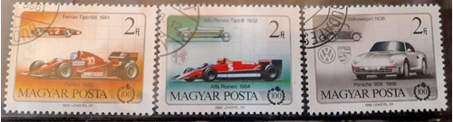 Sello Postal - Hungría - 1986 Centenario Del Automovil