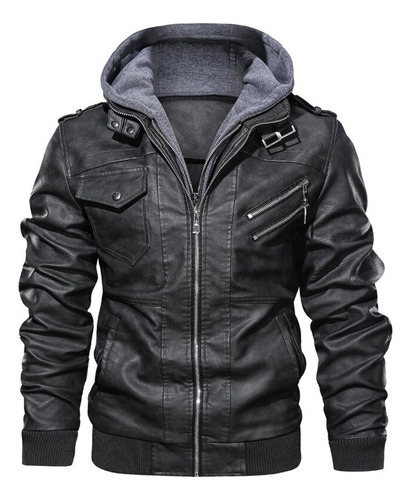 Chaqueta De Moto Bomber S De Piel Sintética Para Hombre, Oto