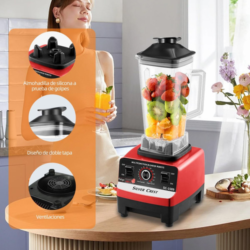 Licuadora Professional, Multiprocesador Alimentos Con Doble