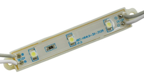 Modulo De 3 Leds Smd 3528 Blanco Exterior Lmt-3528-w3-6610p