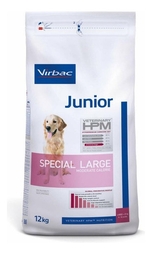 Alimento Virbac Junior Special Large 12kg Ms