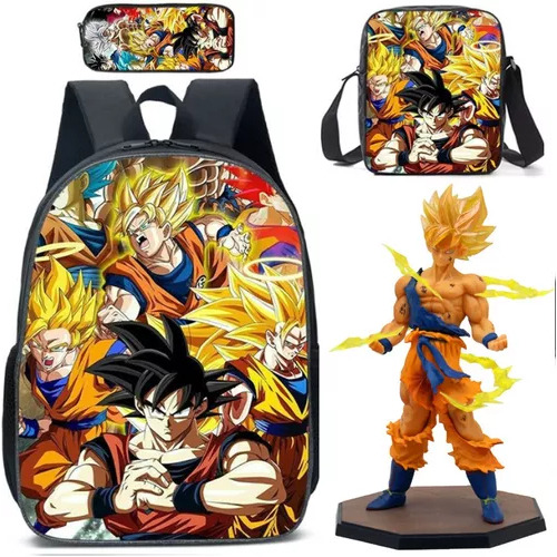 Mochila De 4 Piezas Dragon Ball Z Goku For Children