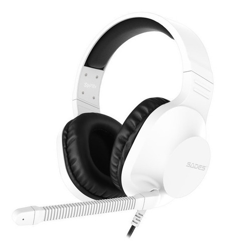 Audífonos Diadema Alámbricos Sades Gamer Spirits Blanco