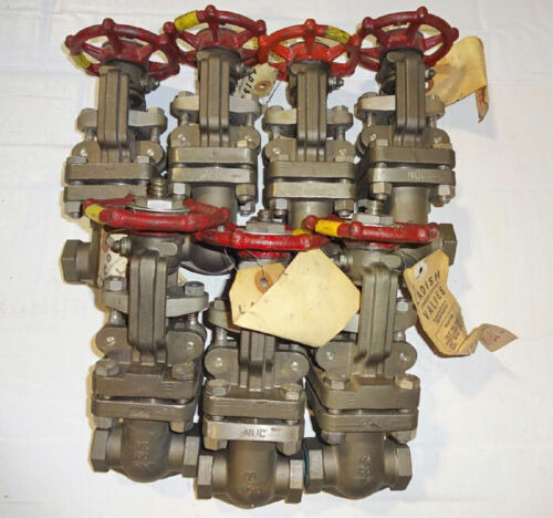 Lot Of (7) Ladish Gate Valves 1/2 150# Screw End - Mone Ttv