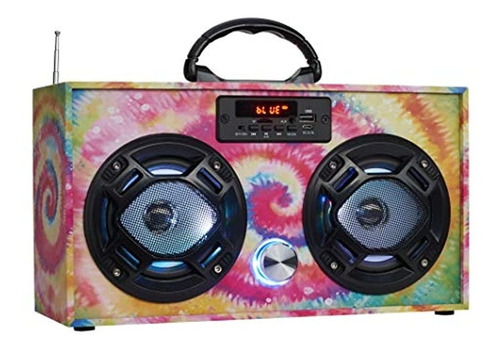 Wireless Express - Mini Boombox Con Altavoces Led - Altavoz 