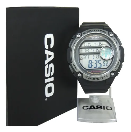 Rel gio Casio Hora Mundial Ae 3000w 1avdf Nota Fiscal gar