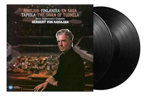 Herbert Von Karajan Sibelius: Finlandia &  Vinilo Nuevo 2 Lp