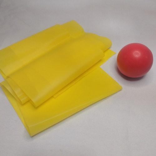Imagen 2 de 7 de Banda De Latex Larga + Pelota Rehabilitación Manos