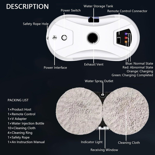 Nuevo Robot De Limpieza De Ventanas Inteligente Automático