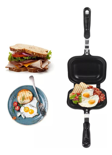 Sartén Tostadora Multifuncional Doble Cara For Desayuno
